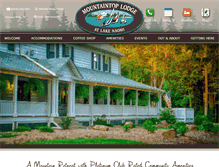 Tablet Screenshot of mountaintoplodge.com